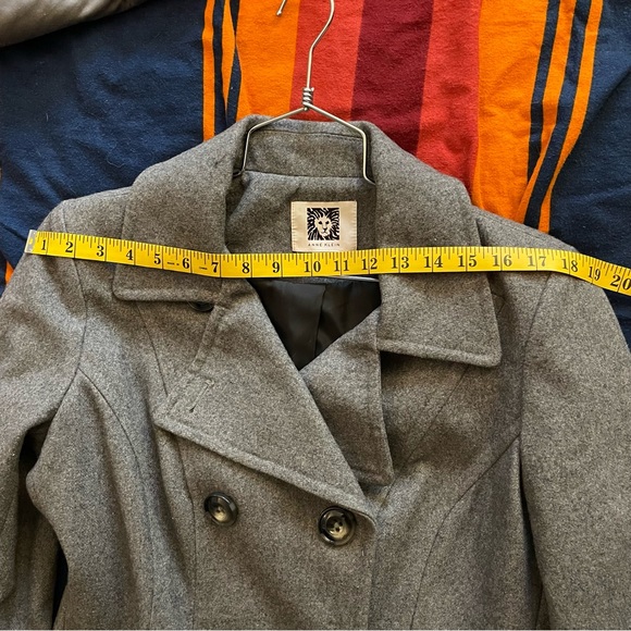 Anne Klein Wool Blend Peacoat Medium - Picture 13 of 16